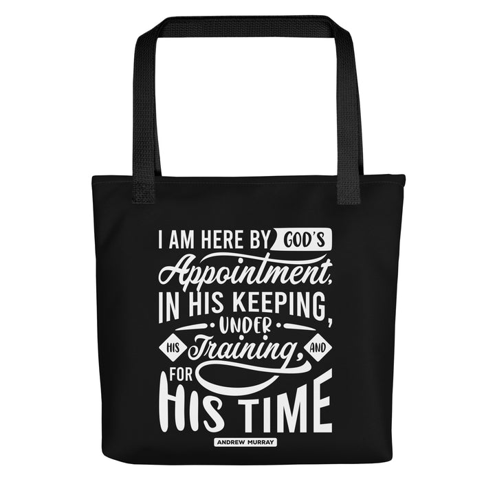 Christian Tote Bag Andrew Murray's His Time Black Tote Bags Default Title