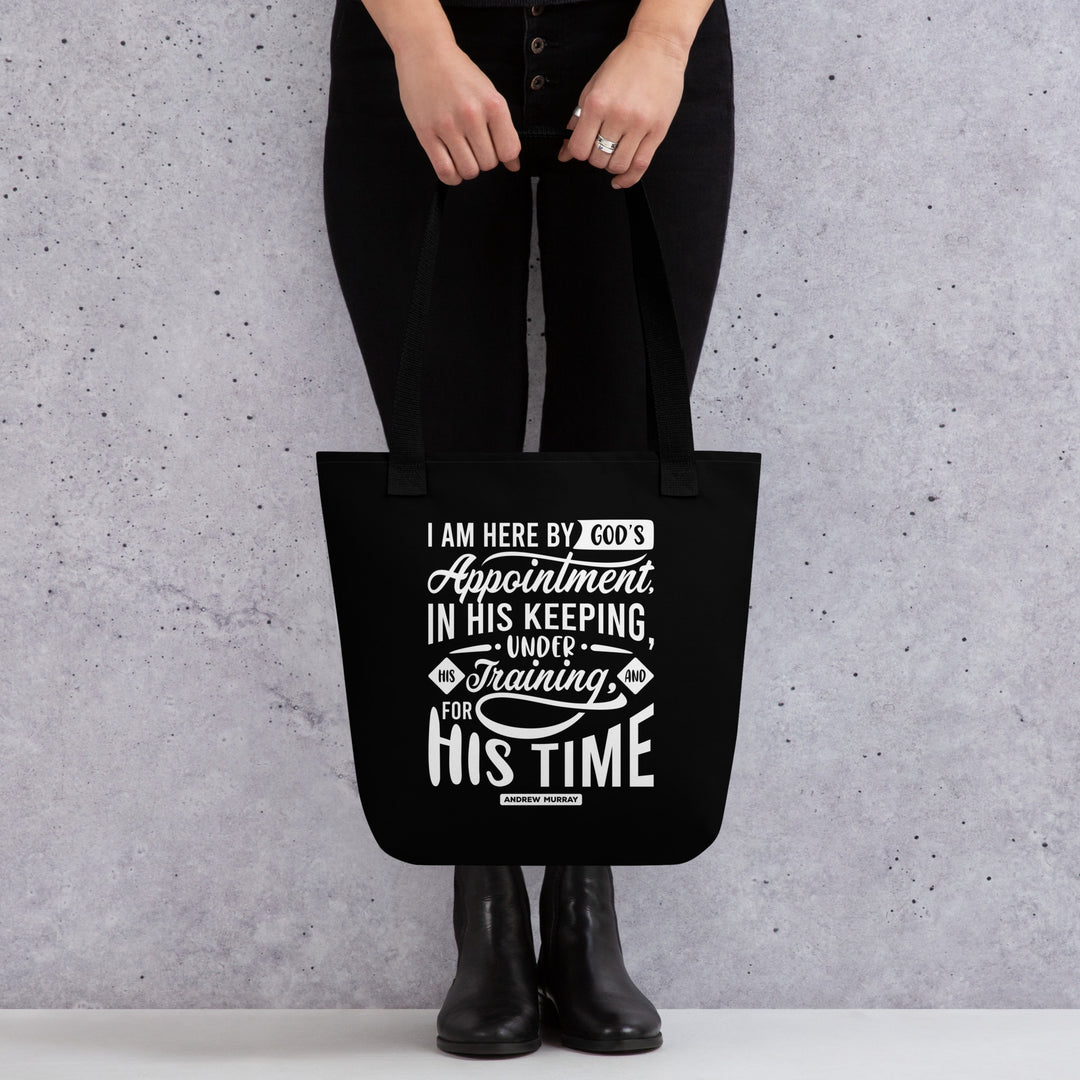 Christian Tote Bag Andrew Murray's His Time Black Tote Bags