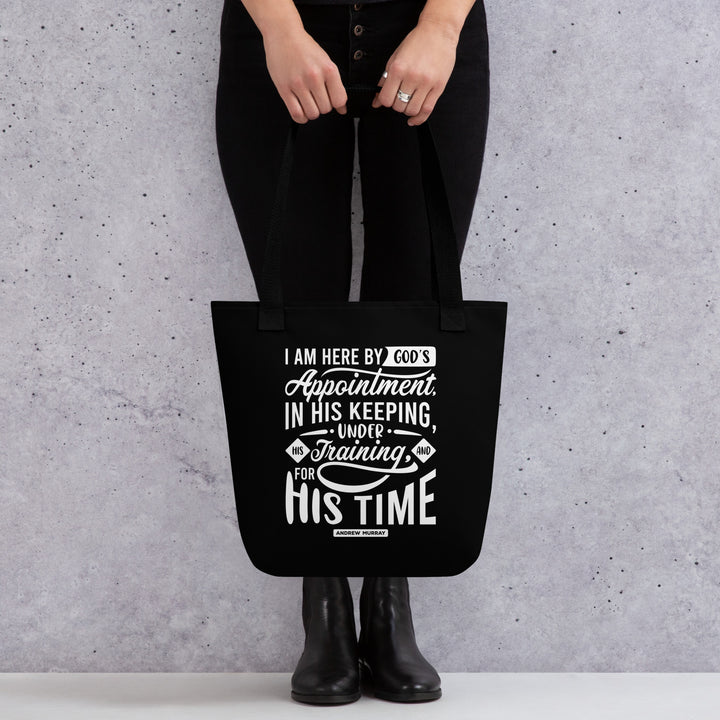 Christian Tote Bag Andrew Murray's His Time Black Tote Bags