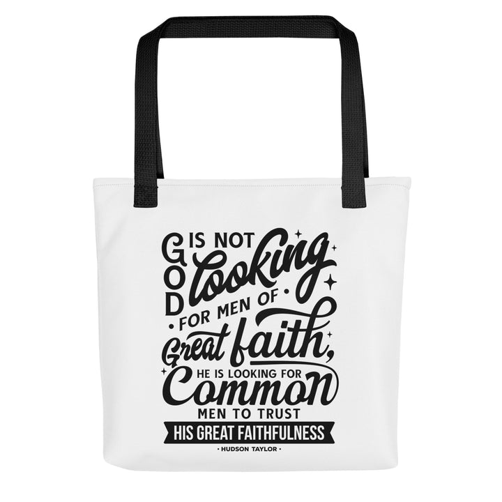 Christian Tote Bag Hudson Taylor Common Men White Tote Bags Default Title