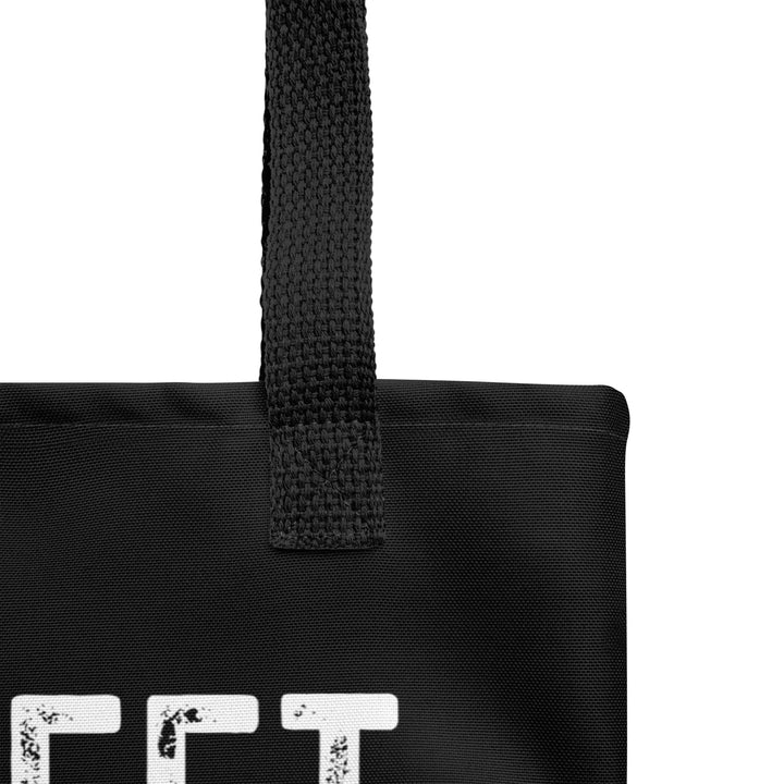 Christian Tote Bag Left Everything Script Black Tote Bags   