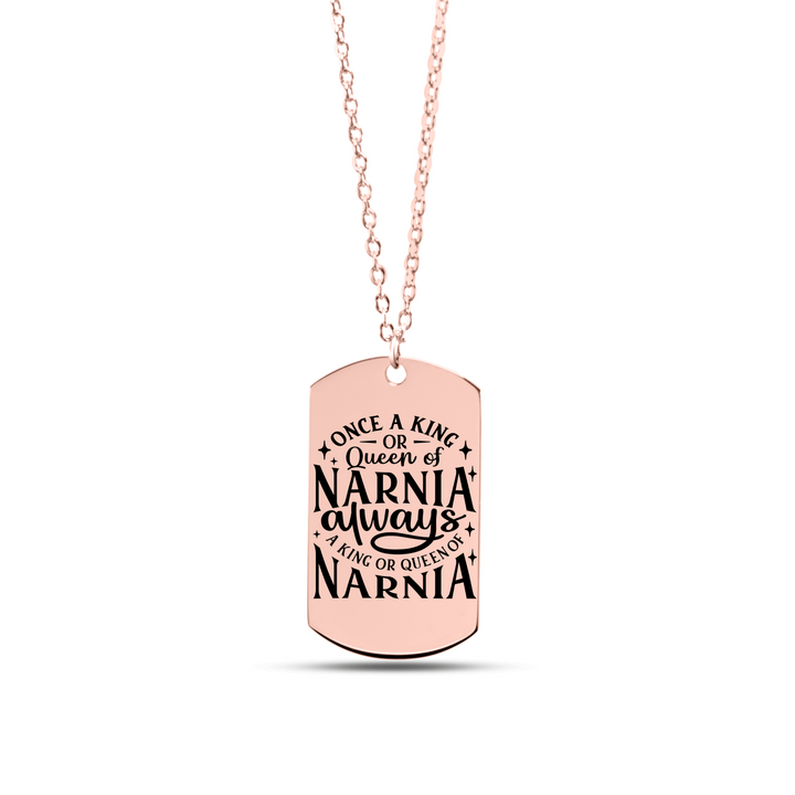 Christian Necklace King or Queen Narnia Tag Tag Necklaces