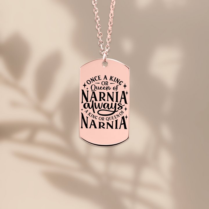 Christian Necklace King or Queen Narnia Tag Tag Necklaces