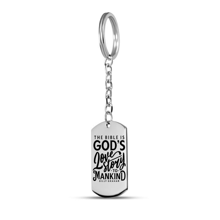 Christian Keychain God's Love Story Tag Tag Keychains