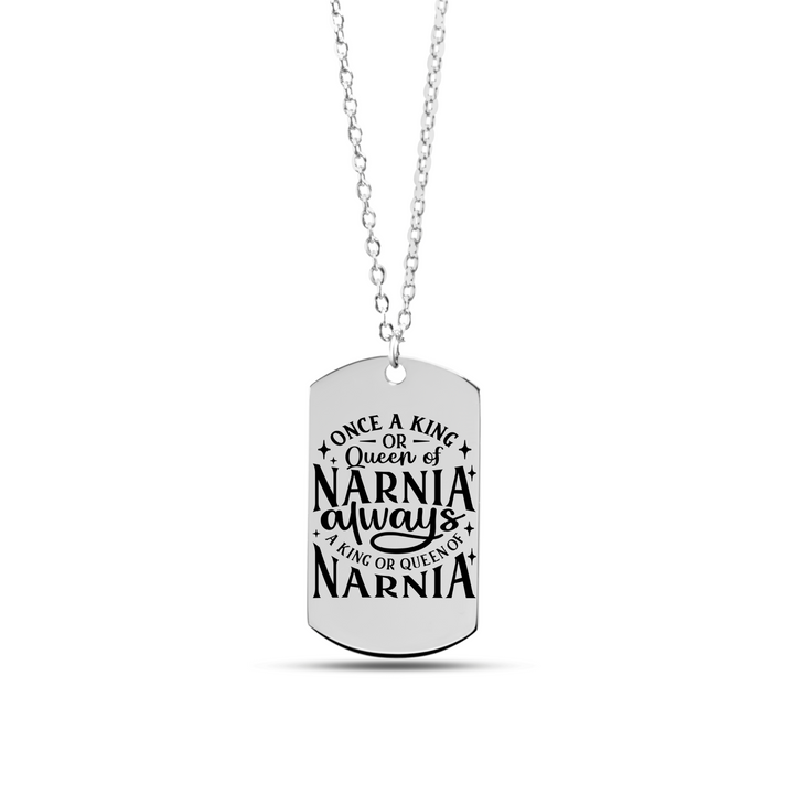 Christian Necklace King or Queen Narnia Tag Tag Necklaces