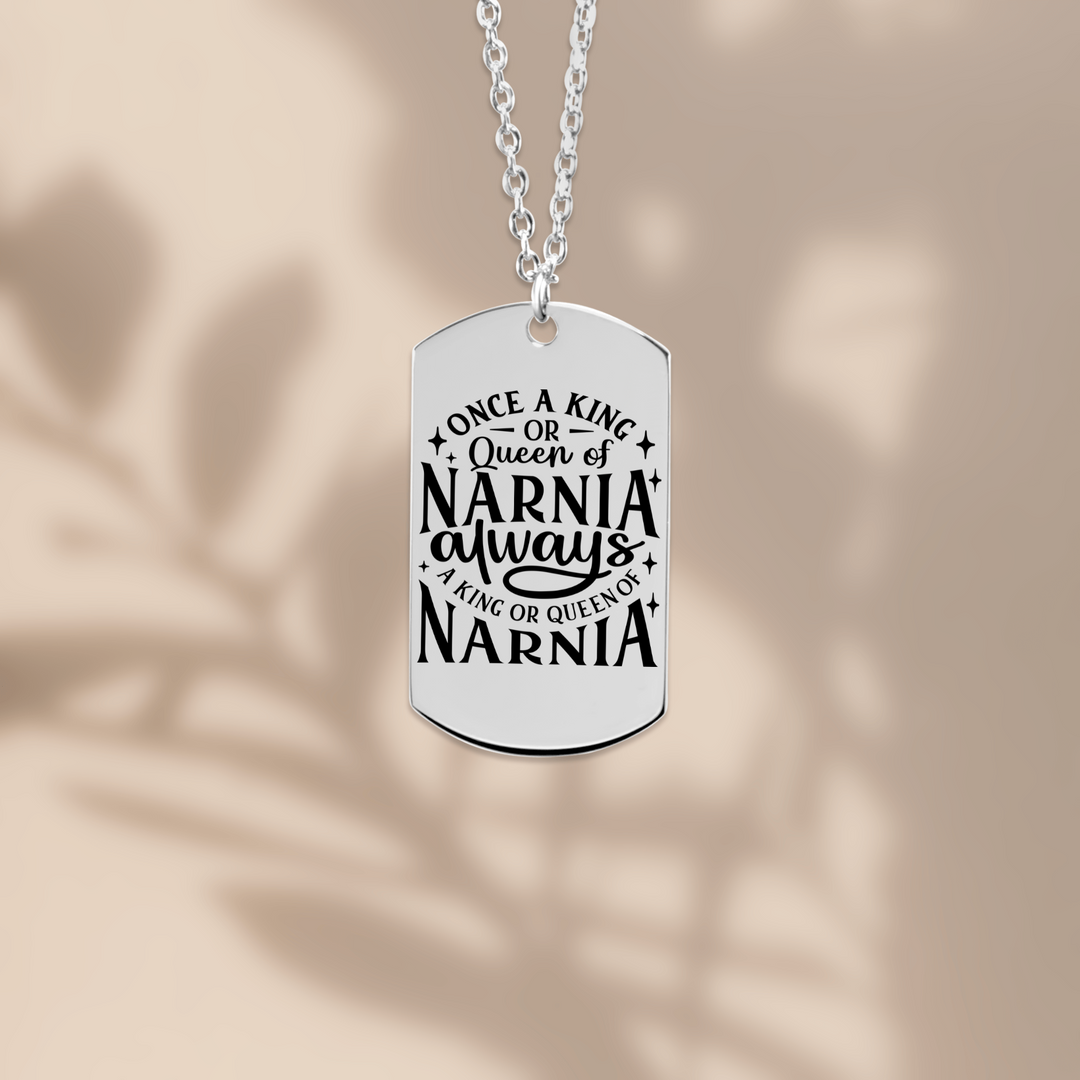 Christian Necklace King or Queen Narnia Tag Tag Necklaces