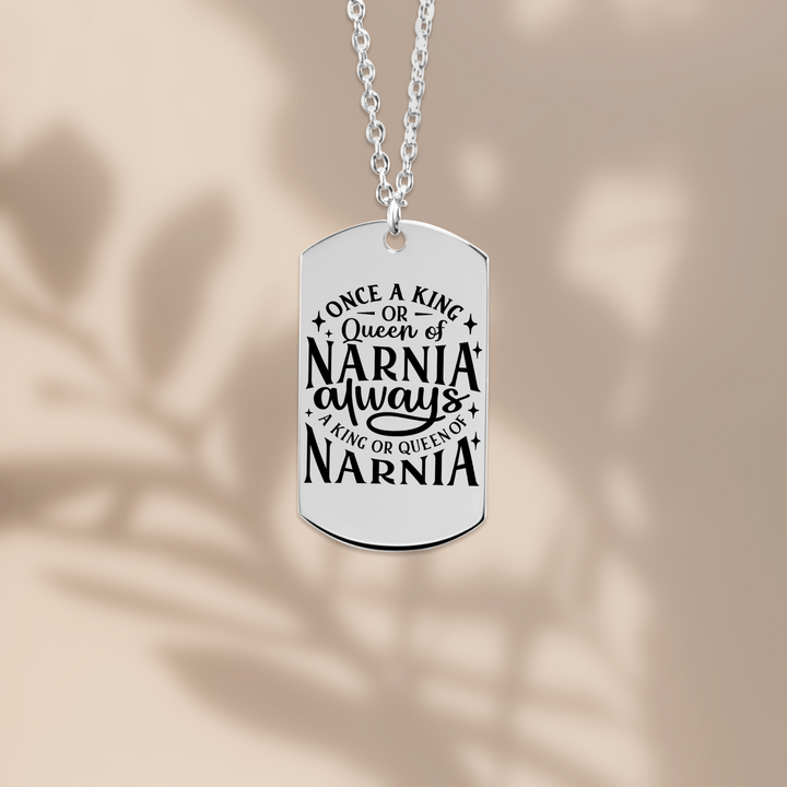 Christian Necklace King or Queen Narnia Tag Tag Necklaces