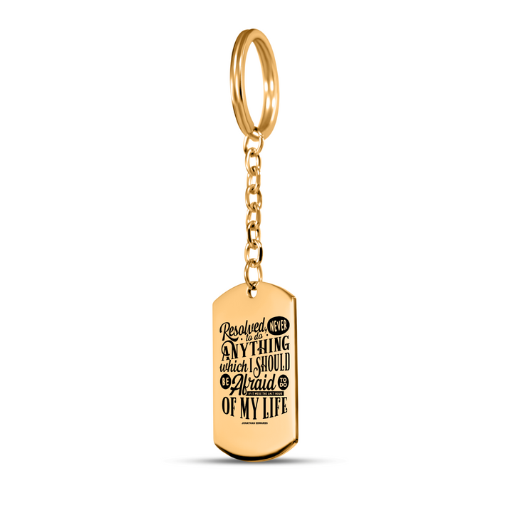 Christian Keychain Jonathan Edwards Last Hour Tag Tag Keychains