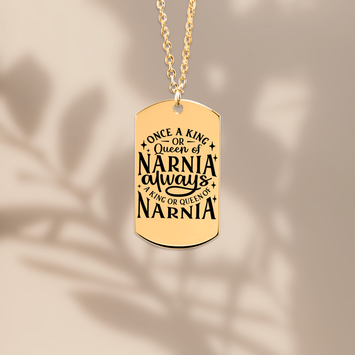 Christian Necklace King or Queen Narnia Tag Tag Necklaces