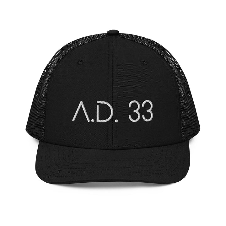 Christian Hat AD 33 Trucker Trucker Hat Black