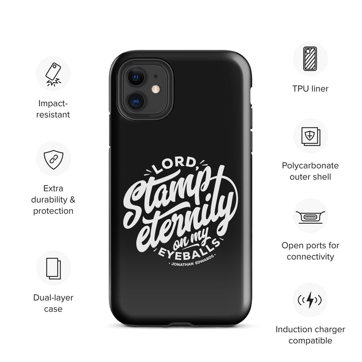Christian Phone Case Stamp Eternity Black for iPhone® iPhone® Phone Cases   