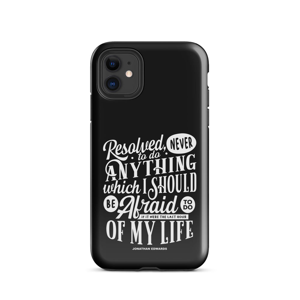Christian Phone Case Jonathan Edwards Last Hour Black for iPhone® iPhone® Phone Cases Glossy iPhone 11