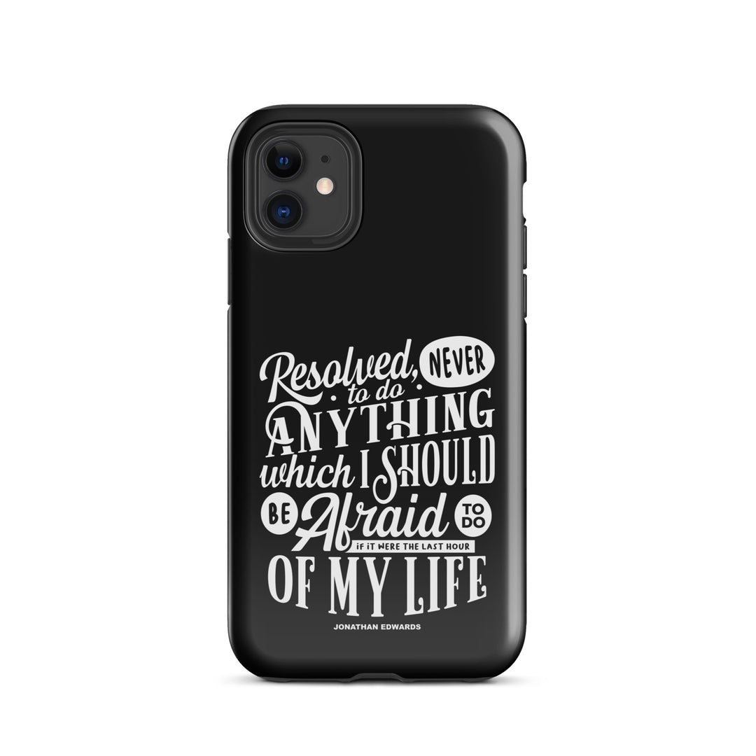 Christian Phone Case Jonathan Edwards Last Hour Black for iPhone® iPhone® Phone Cases Glossy iPhone 11