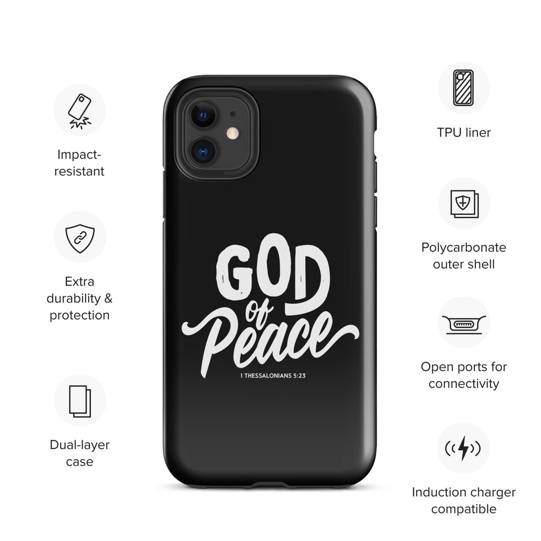 Christian Phone Case God of Peace Black for iPhone® iPhone® Phone Cases   
