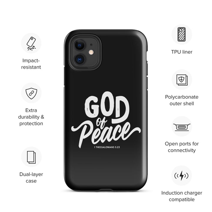 Christian Phone Case God of Peace Black for iPhone® iPhone® Phone Cases   