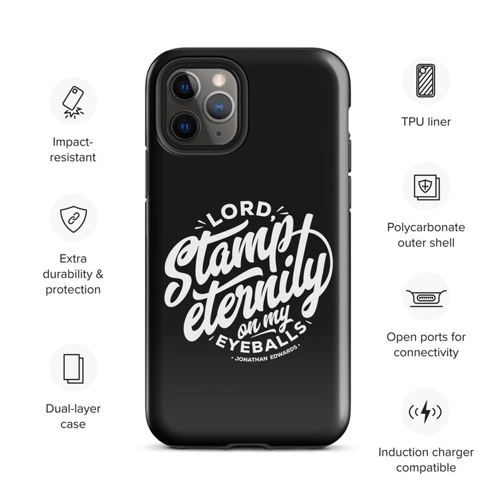 Christian Phone Case Stamp Eternity Black for iPhone® iPhone® Phone Cases   