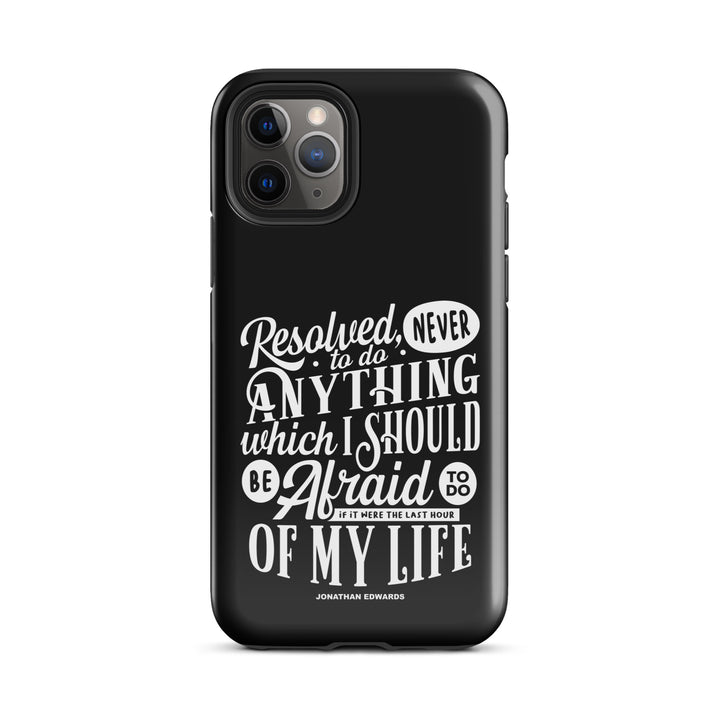 Christian Phone Case Jonathan Edwards Last Hour Black for iPhone® iPhone® Phone Cases Glossy iPhone 11 Pro
