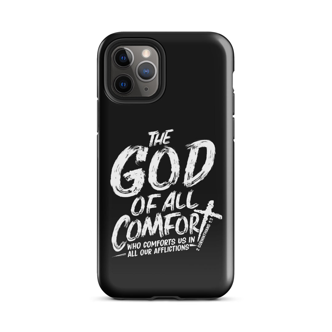 Christian Phone Case God of All Comfort Black for iPhone® iPhone® Phone Cases Glossy iPhone 11 Pro 