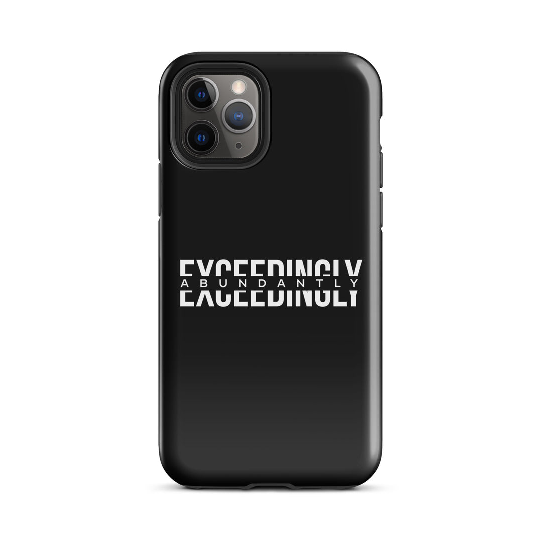 Christian Phone Case Exceedingly Abundantly Black for iPhone® iPhone® Phone Cases Glossy iPhone 11 Pro 
