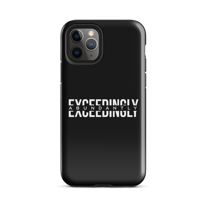 Christian Phone Case Exceedingly Abundantly Black for iPhone® iPhone® Phone Cases Glossy iPhone 11 Pro 
