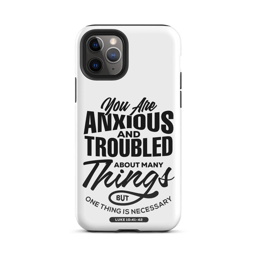 Christian Phone Case Anxious And Troubled White for iPhone® iPhone® Phone Cases Glossy iPhone 11 Pro 