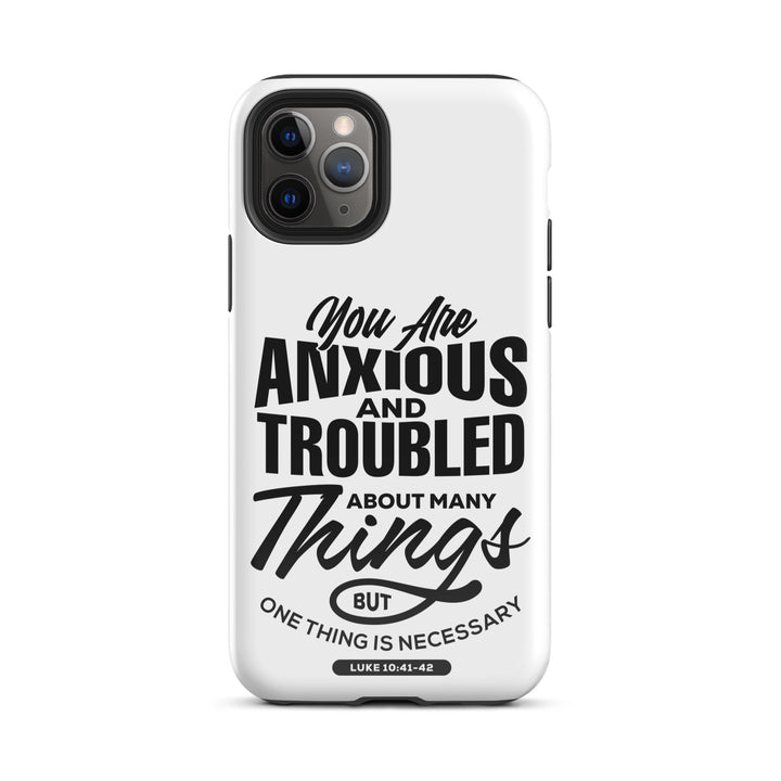 Christian Phone Case Anxious And Troubled White for iPhone® iPhone® Phone Cases Glossy iPhone 11 Pro 