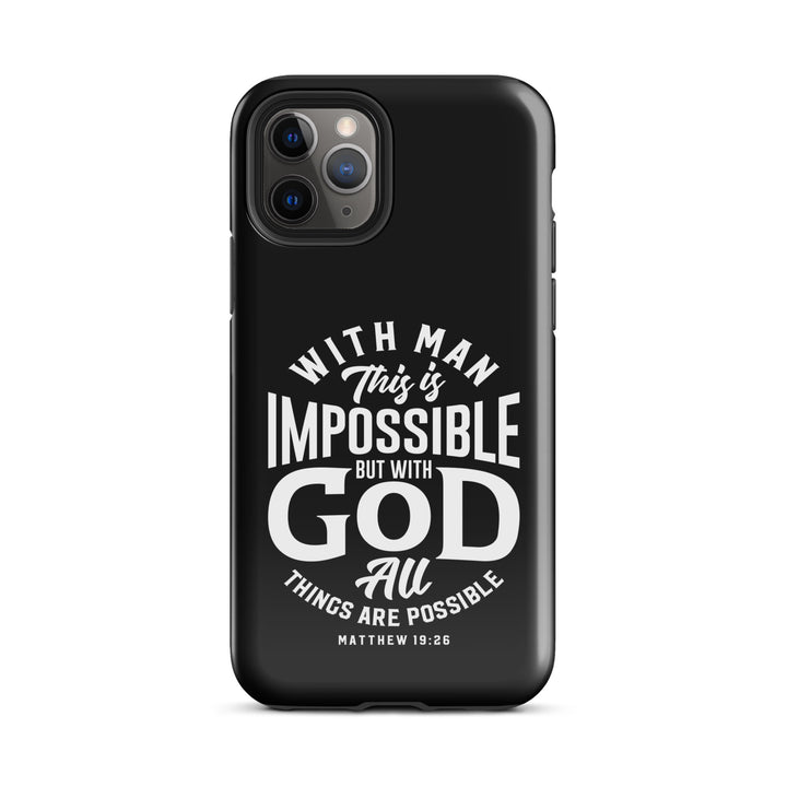 Christian Phone Case All Things Possible Black for iPhone® iPhone® Phone Cases Glossy iPhone 11 Pro 