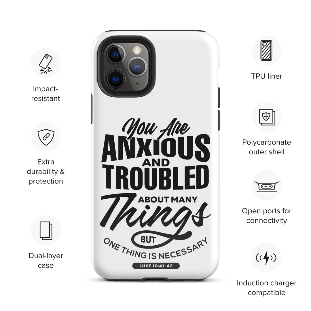 Christian Phone Case Anxious And Troubled White for iPhone® iPhone® Phone Cases   