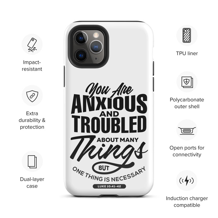 Christian Phone Case Anxious And Troubled White for iPhone® iPhone® Phone Cases   