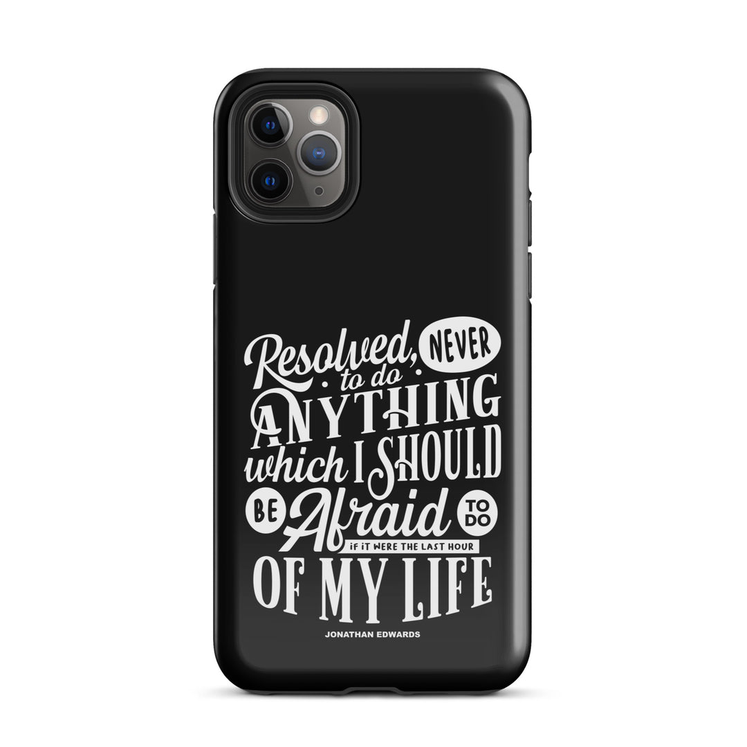 Christian Phone Case Jonathan Edwards Last Hour Black for iPhone® iPhone® Phone Cases Glossy iPhone 11 Pro Max