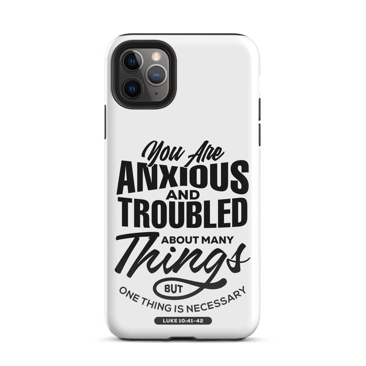 Christian Phone Case Anxious And Troubled White for iPhone® iPhone® Phone Cases Glossy iPhone 11 Pro Max 