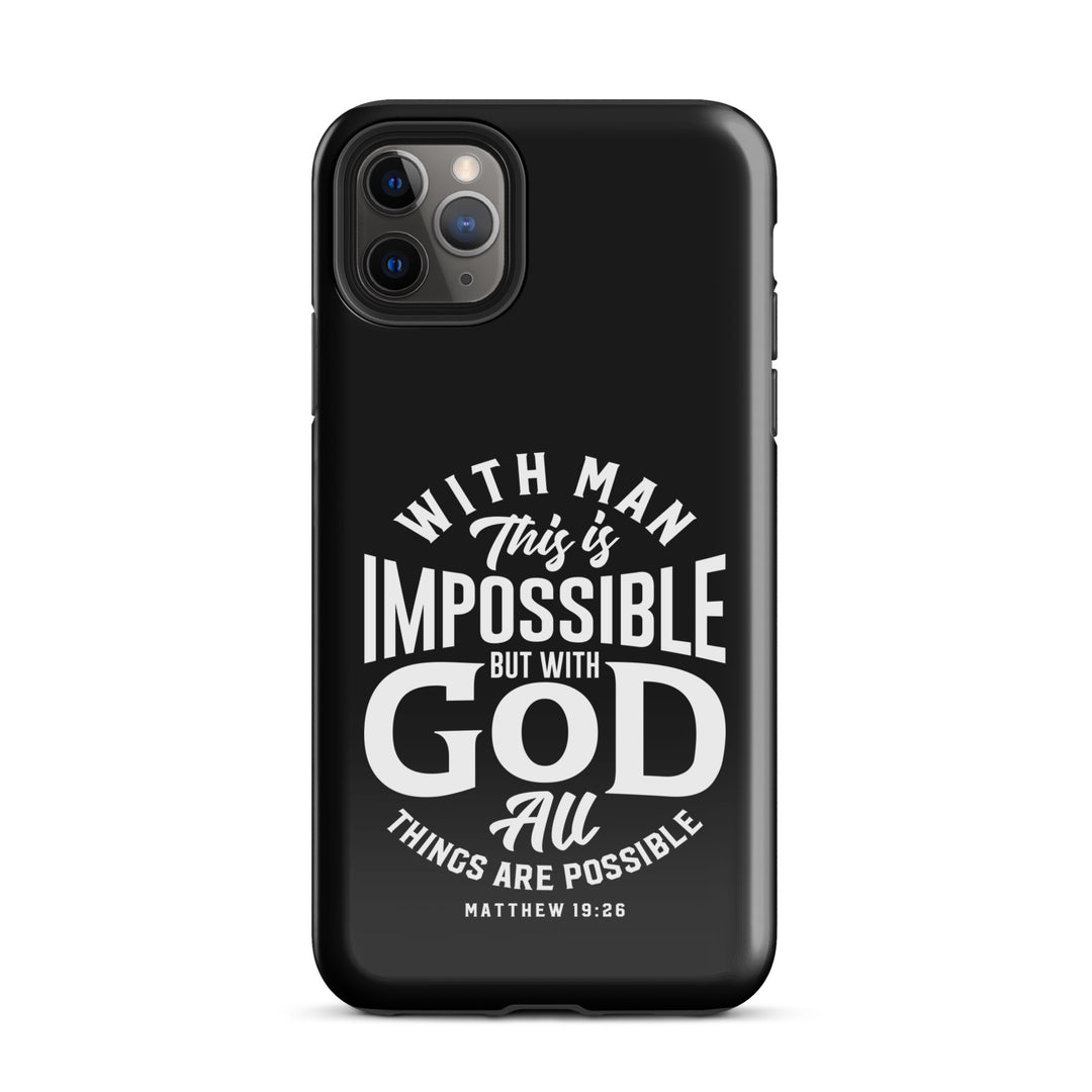 Christian Phone Case All Things Possible Black for iPhone® iPhone® Phone Cases Glossy iPhone 11 Pro Max 