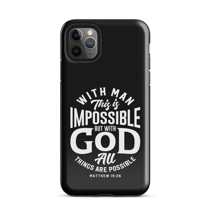 Christian Phone Case All Things Possible Black for iPhone® iPhone® Phone Cases Glossy iPhone 11 Pro Max 