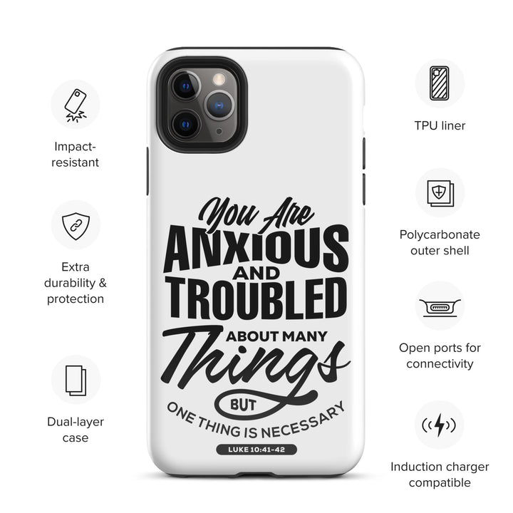 Christian Phone Case Anxious And Troubled White for iPhone® iPhone® Phone Cases   