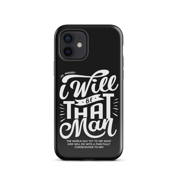 Christian Phone Case D.L. Moody's I Will Be That Man Black for iPhone® iPhone® Phone Cases Glossy iPhone 12