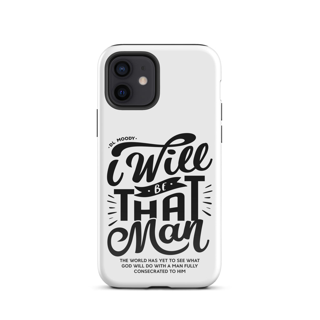 Christian Phone Case D.L. Moody's I Will Be That Man White for iPhone® iPhone® Phone Cases Glossy iPhone 12