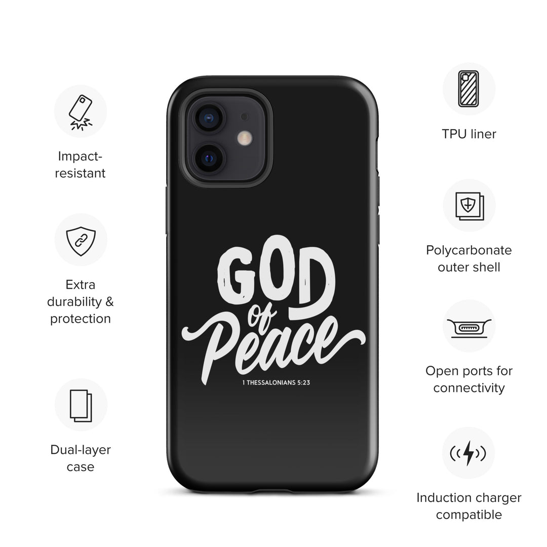 Christian Phone Case God of Peace Black for iPhone® iPhone® Phone Cases   
