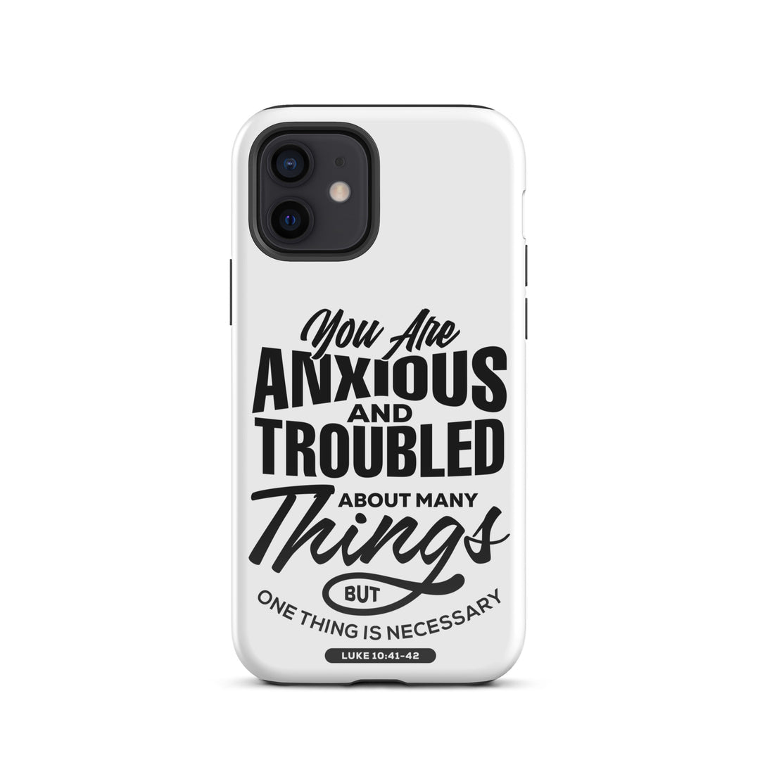 Christian Phone Case Anxious And Troubled White for iPhone® iPhone® Phone Cases Glossy iPhone 12 