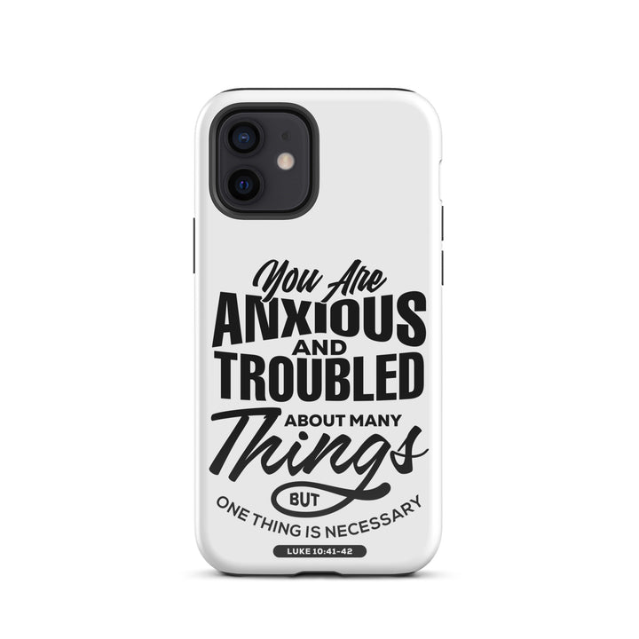 Christian Phone Case Anxious And Troubled White for iPhone® iPhone® Phone Cases Glossy iPhone 12 