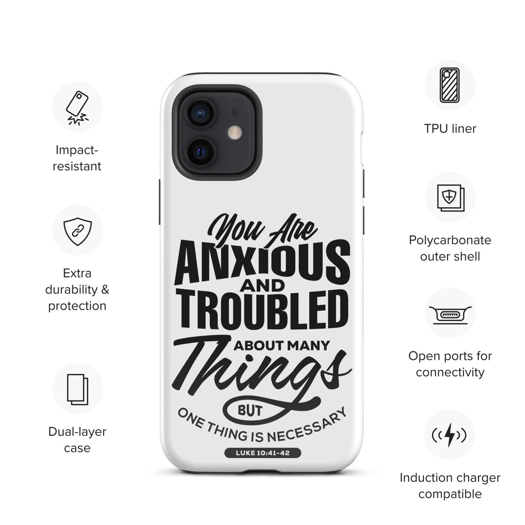 Christian Phone Case Anxious And Troubled White for iPhone® iPhone® Phone Cases   