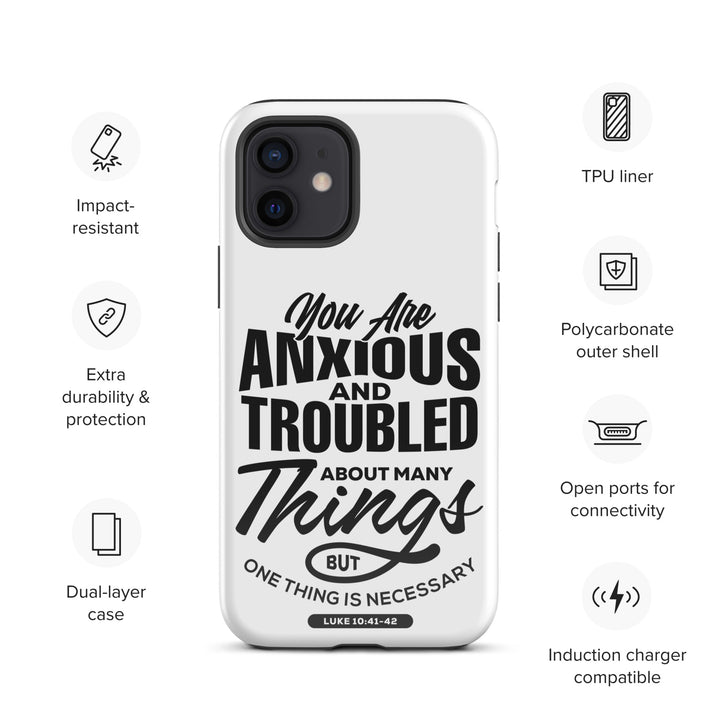 Christian Phone Case Anxious And Troubled White for iPhone® iPhone® Phone Cases   