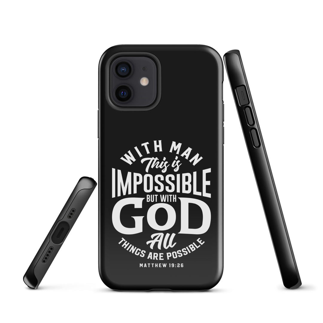 Christian Phone Case All Things Possible Black for iPhone® iPhone® Phone Cases   