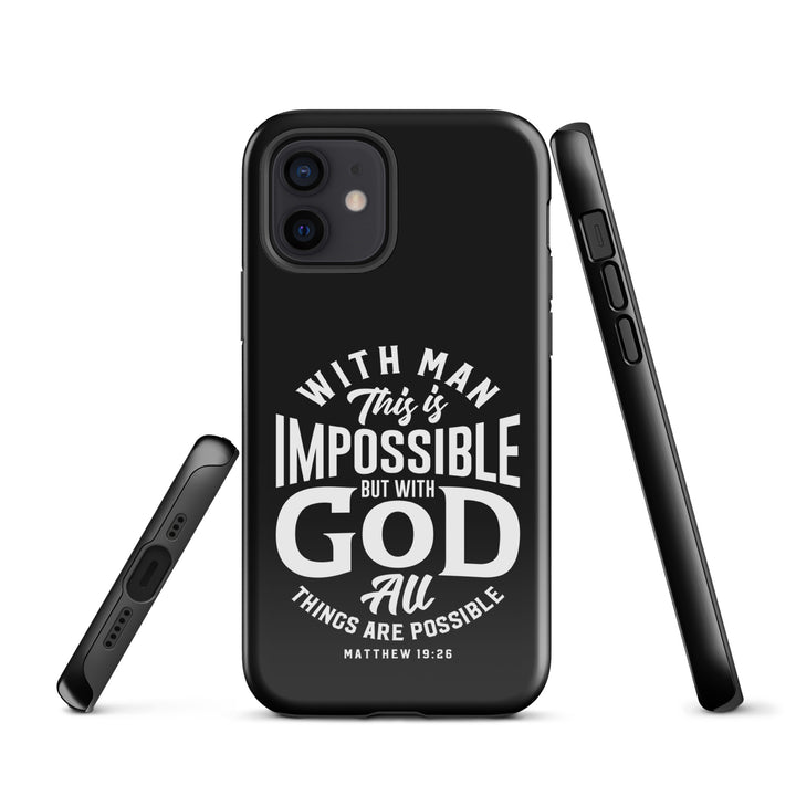 Christian Phone Case All Things Possible Black for iPhone® iPhone® Phone Cases   