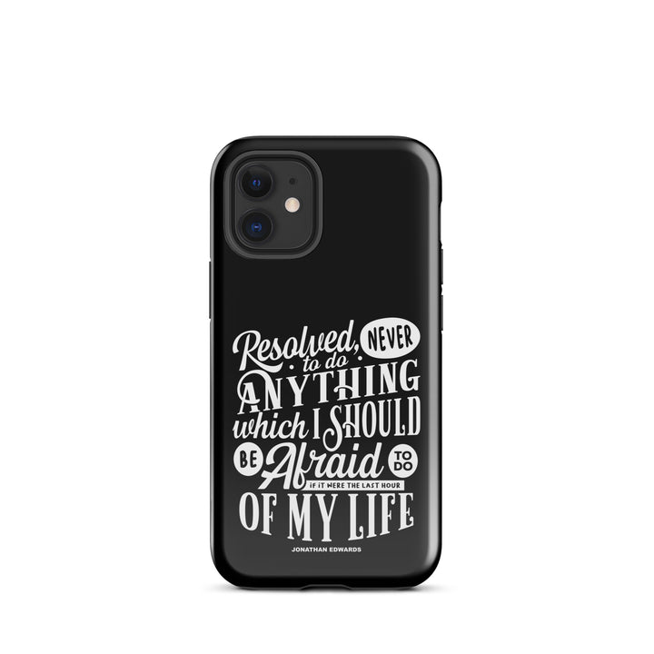 Christian Phone Case Jonathan Edwards Last Hour Black for iPhone® iPhone® Phone Cases Glossy iPhone 12 mini