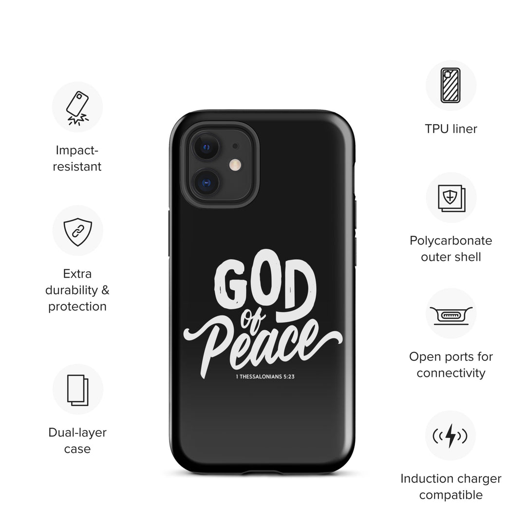 Christian Phone Case God of Peace Black for iPhone® iPhone® Phone Cases   