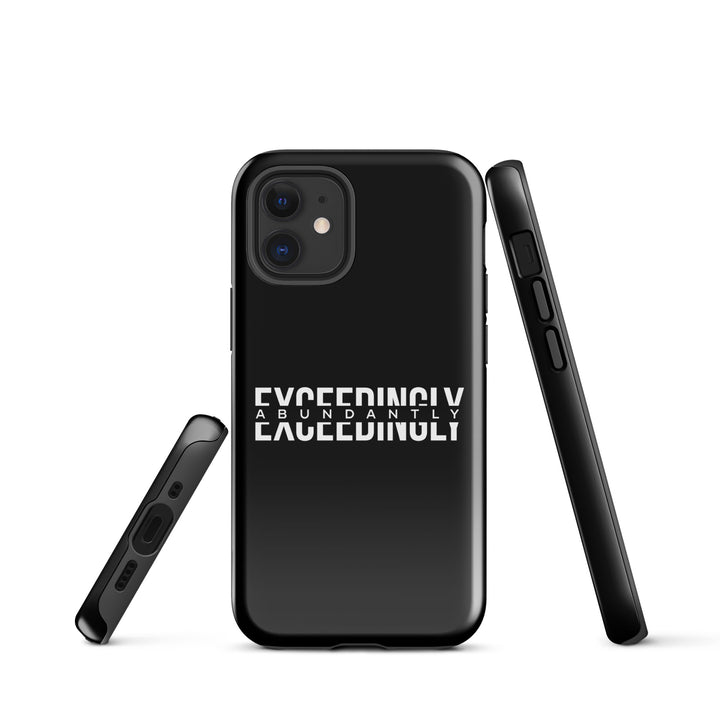 Christian Phone Case Exceedingly Abundantly Black for iPhone® iPhone® Phone Cases   