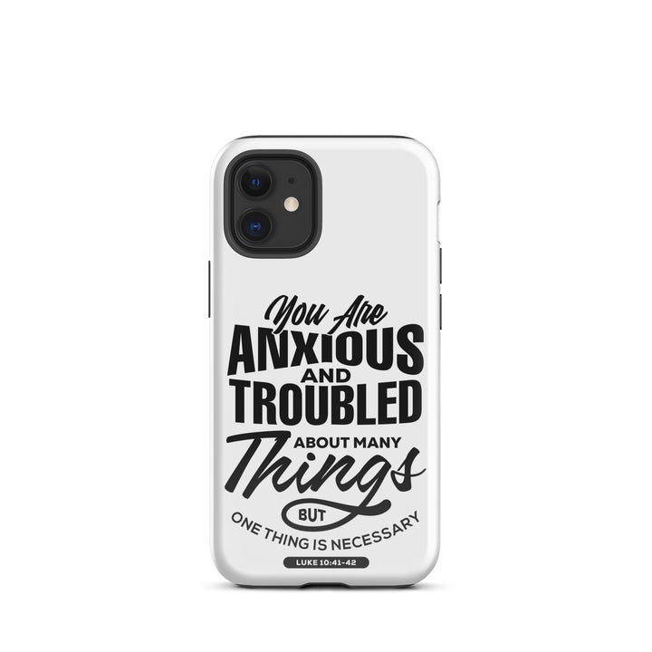 Christian Phone Case Anxious And Troubled White for iPhone® iPhone® Phone Cases Glossy iPhone 12 mini 