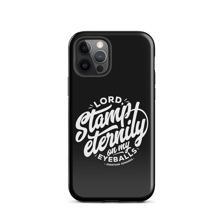 Christian Phone Case Jonathan Edwards Stamp Eternity Black for iPhone® iPhone® Phone Cases Glossy iPhone 12 Pro
