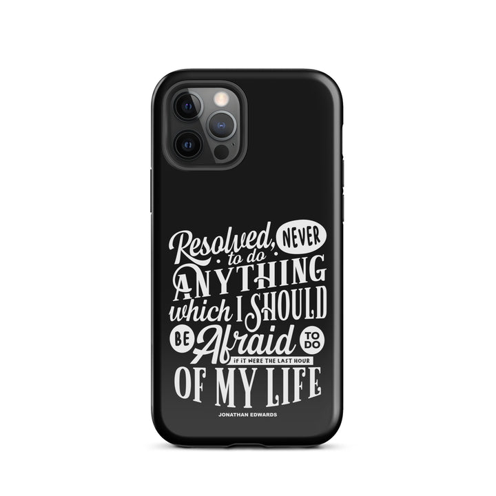 Christian Phone Case Jonathan Edwards Last Hour Black for iPhone® iPhone® Phone Cases Glossy iPhone 12 Pro