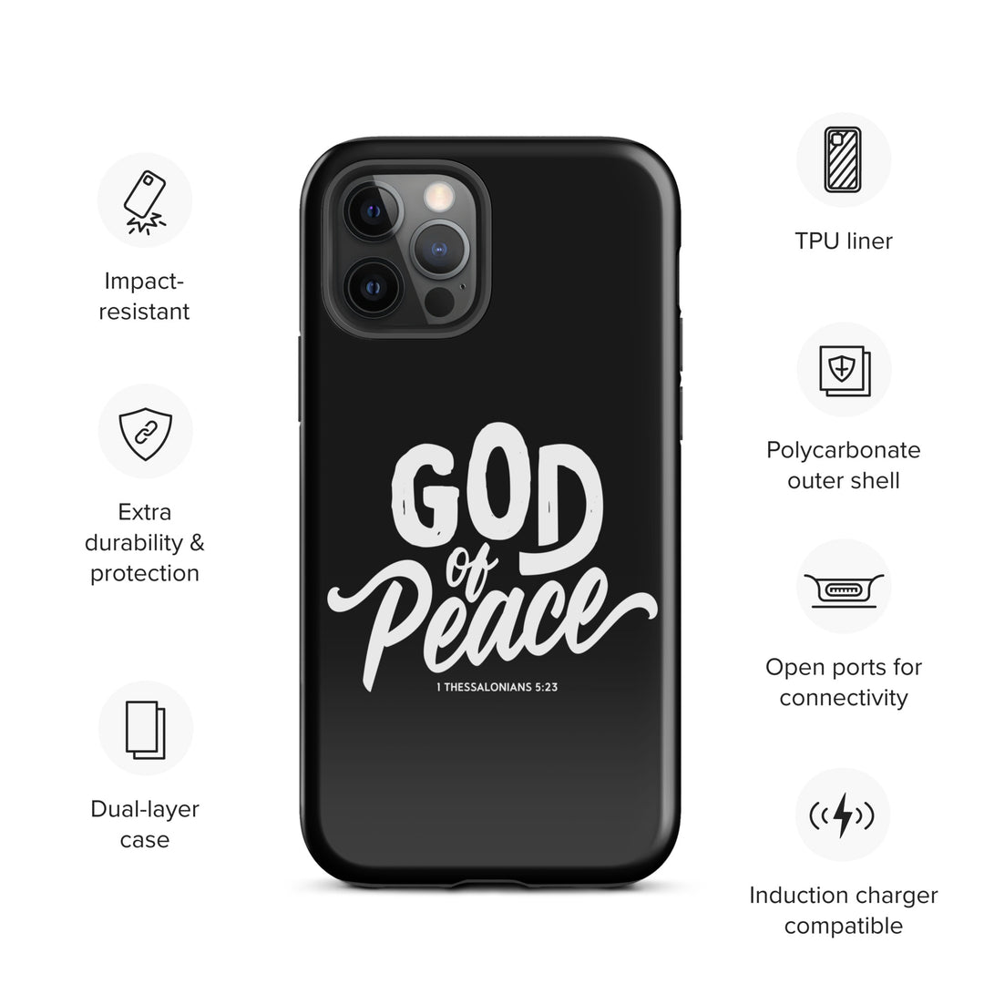 Christian Phone Case God of Peace Black for iPhone® iPhone® Phone Cases   